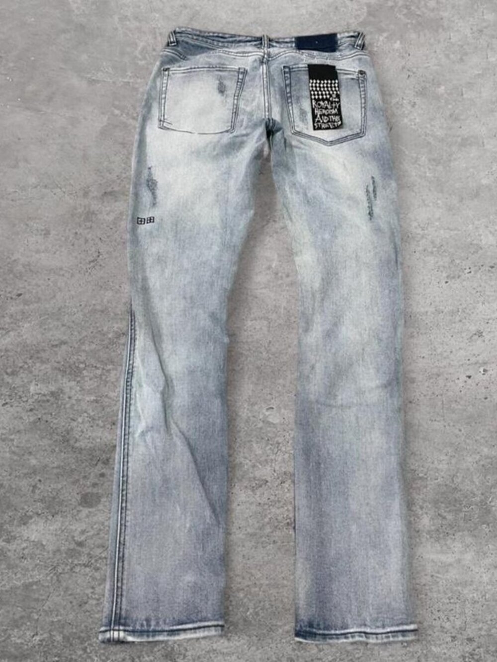 Ksubi blue denim skinny Jeans Distressed Mens 31 x 32